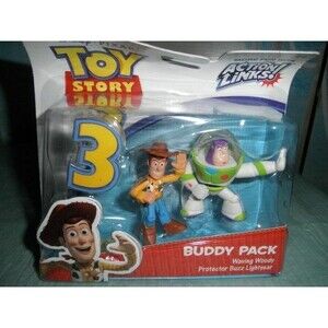 DISNEY PIXAR TOY STORY 3 BUDDY PACK WAVING WOODY PROTECTOR BUZZ LIGHTYEAR T0417